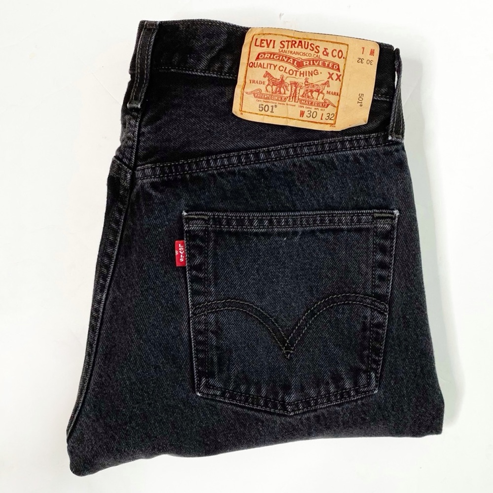 Levi’s Vintage 501’s Black Wash Jeans